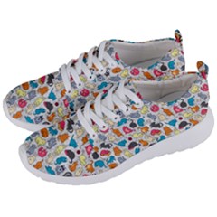 Funny Cute Colorful Cats Pattern Men s Lightweight Sports Shoes by EDDArt