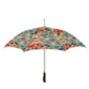 Hipster Triangles And Funny Cats Cut Pattern Straight Umbrellas View3