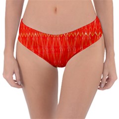 Stretched Red And Black Design By Kiekiestrickland  Reversible Classic Bikini Bottoms by flipstylezfashionsLLC