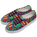 Pop Art Paisley Flowers Ornaments Multicolored 2 Women s Classic Low Top Sneakers View2