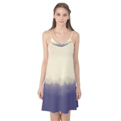 Cloudy Foggy Forest with pine trees Camis Nightgown