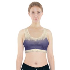 Cloudy Foggy Forest With Pine Trees Sports Bra With Pocket by genx