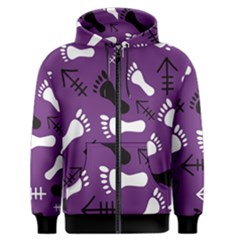 Purple Men s Zipper Hoodie