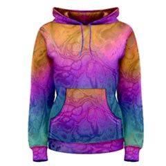 Fractal Batik Art Hippie Rainboe Colors 1 Women s Pullover Hoodie by EDDArt