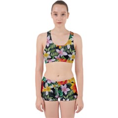 Tropical Flowers Butterflies 1 Work It Out Gym Set by EDDArt