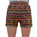Traditional Africa Border Wallpaper Pattern Colored 2 Sleepwear Shorts View1