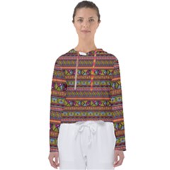 Traditional Africa Border Wallpaper Pattern Colored 2 Women s Slouchy Sweat by EDDArt