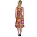 Traditional Africa Border Wallpaper Pattern Colored 3 Midi Sleeveless Dress View2