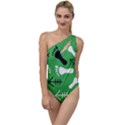 GREEN To One Side Swimsuit View1