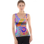 Pop Art Paisley Flowers Ornaments Multicolored 3 Tank Top