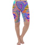 Pop Art Paisley Flowers Ornaments Multicolored 3 Cropped Leggings 