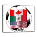 United Football Championship Hosting 2026 Soccer Ball Logo Canada Mexico Usa Canvas 20  x 16  View1