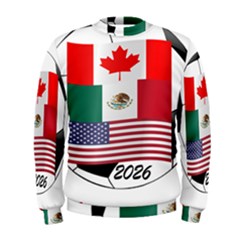 United Football Championship Hosting 2026 Soccer Ball Logo Canada Mexico Usa Men s Sweatshirt by yoursparklingshop