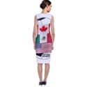 United Football Championship Hosting 2026 Soccer Ball Logo Canada Mexico Usa Sleeveless Velvet Midi Dress View2