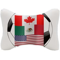 United Football Championship Hosting 2026 Soccer Ball Logo Canada Mexico Usa Seat Head Rest Cushion by yoursparklingshop