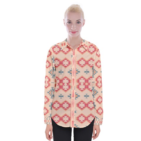 Tribal Shapes                                     Women Long Sleeve Shirt by LalyLauraFLM