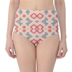 Tribal Shapes                                          High-waist Bikini Bottoms by LalyLauraFLM