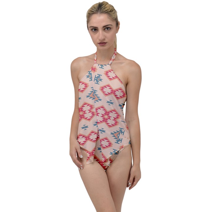 Tribal shapes                                        Go with the Flow One Piece Swimsuit
