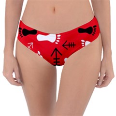 Red Swatch#2 Reversible Classic Bikini Bottoms by HASHDRESS