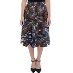 Melted Metal                                       Folding Skater Skirt by LalyLauraFLM