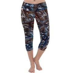 Melted Metal                                         Capri Yoga Leggings by LalyLauraFLM