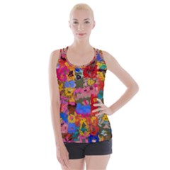 Coloful Strokes Canvas                                   Criss Cross Back Tank Top by LalyLauraFLM