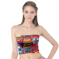 Colorful Toy Racing Cars Tube Top