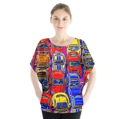 Colorful Toy Racing Cars Blouse