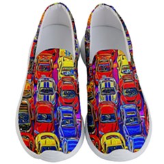 Colorful Toy Racing Cars Men s Lightweight Slip Ons