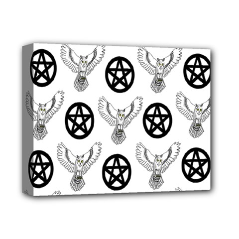 Owls And Pentacles Deluxe Canvas 14  X 11  by IIPhotographyAndDesigns
