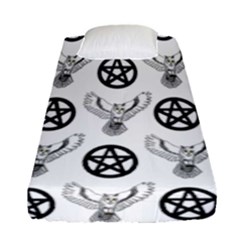 Owls And Pentacles Fitted Sheet (single Size) by IIPhotographyAndDesigns