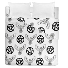 Owls And Pentacles Duvet Cover Double Side (queen Size) by IIPhotographyAndDesigns