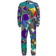 Blue purple shapes                                      OnePiece Jumpsuit (Men)