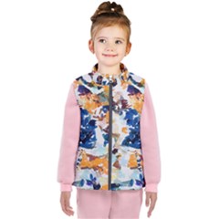 Paint On A White Background                                 Kid s Puffer Vest