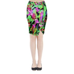 Spring Ornaments 2 Midi Wrap Pencil Skirt