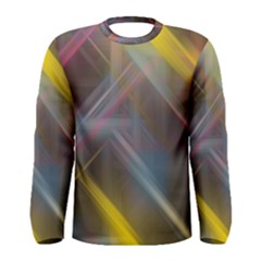 Fractals Stripes                                        Men Long Sleeve T-shirt by LalyLauraFLM