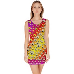 Festive Music Tribute In Rainbows Bodycon Dress by pepitasart