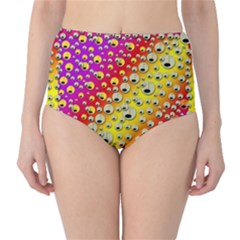 Festive Music Tribute In Rainbows Classic High-waist Bikini Bottoms by pepitasart