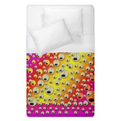 Festive Music Tribute In Rainbows Duvet Cover (single Size) by pepitasart