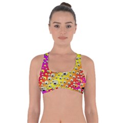 Festive Music Tribute In Rainbows Got No Strings Sports Bra by pepitasart