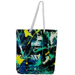 Brain Reflections 3 Full Print Rope Handle Tote (large) by bestdesignintheworld