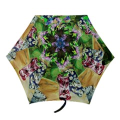 Lilac On A Countertop 2 Mini Folding Umbrellas by bestdesignintheworld