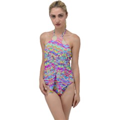 Beautiful Bright Tropical Watercolors Created By Flipstylez Designs Go With The Flow One Piece Swimsuit