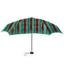 Bluegreen background red and orange Seamless design created by flipstylez designs Mini Folding Umbrellas View3