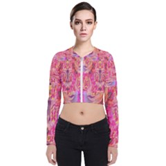 Pink And Purple Beautiful Golden And Purple Butterflies Created By Flipstylez Designs Zip Up Bomber Jacket