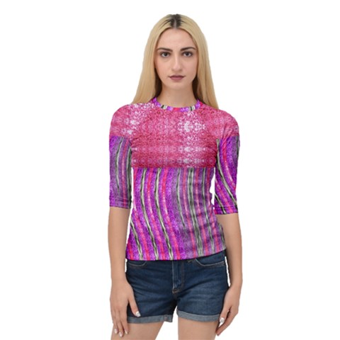 Pink And Purple Shimmer Design By Flipstylez Designs Quarter Sleeve Raglan Tee by flipstylezfashionsLLC