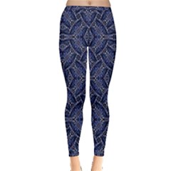 Modern Orante Pattern Inside Out Leggings by dflcprints