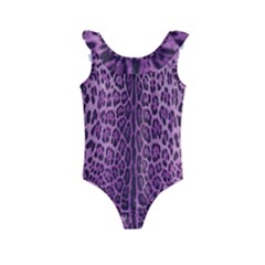 Pink Leopard Kids  Frill Swimsuit by CasaDiModa