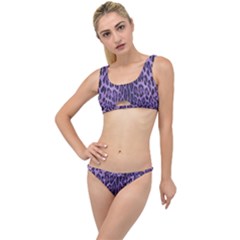 Purple Leopard The Little Details Bikini Set by CasaDiModa