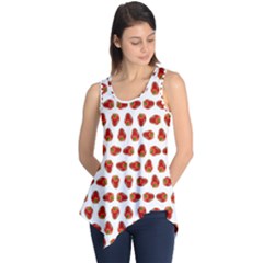 Red Peppers Pattern Sleeveless Tunic by SuperPatterns